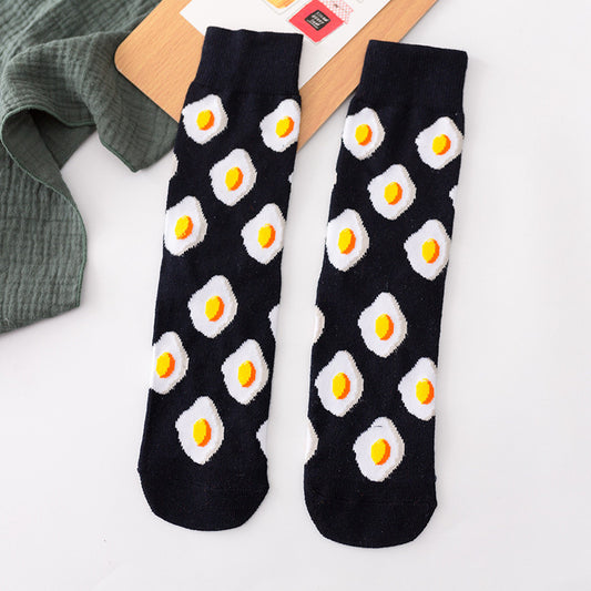 Sweet And Versatile Casual Straight High Socks