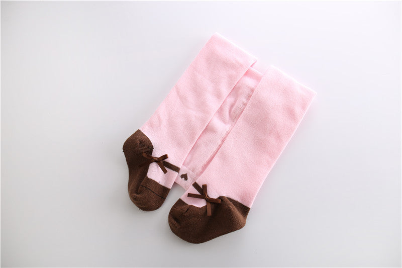 Cotton Big PP Baby Pantyhose Bow Tie Body Socks