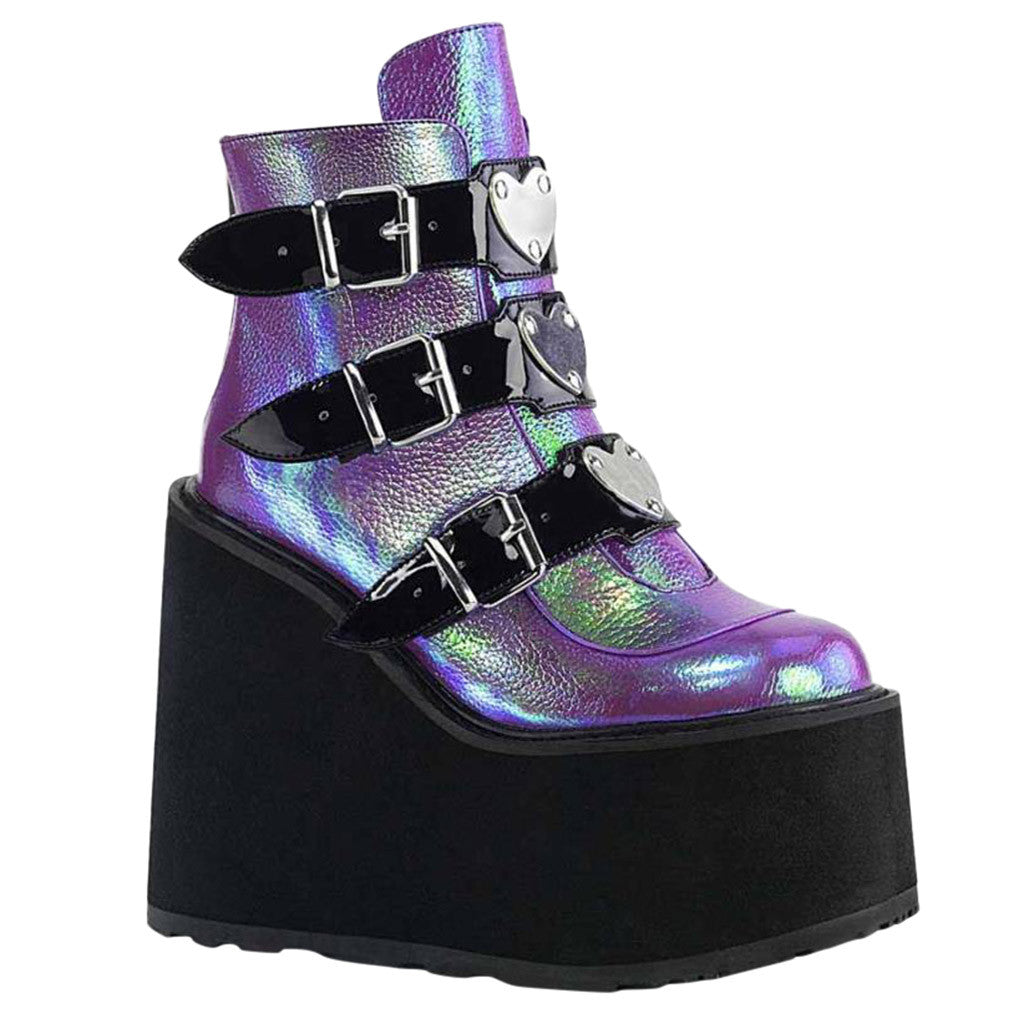 Winter New European And American Ultra-high Wedge Heel Belt