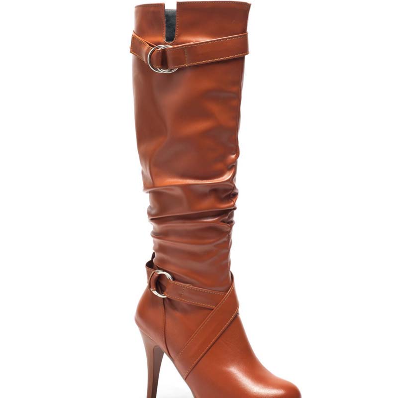 Fashionable And Simple High-Heeled Platform Stiletto Boots