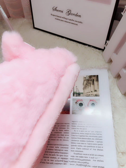 Ladies Cute Cartoon Piggy Indoor Thick Soled Waterproof Plush Home Cotton Slippers