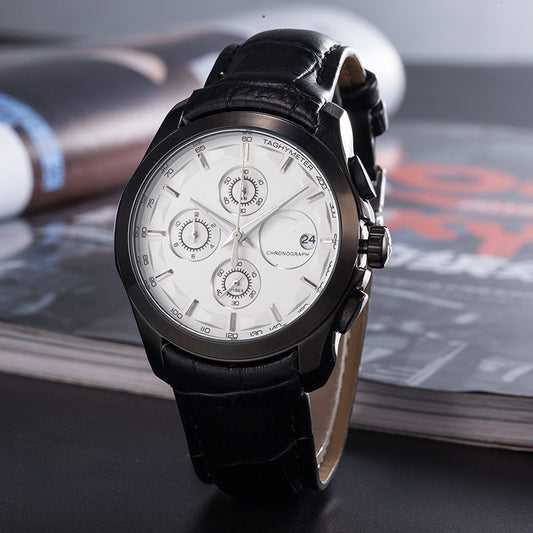 Foreign Trade Quartz 6-Pin Quartz Second Running Watch