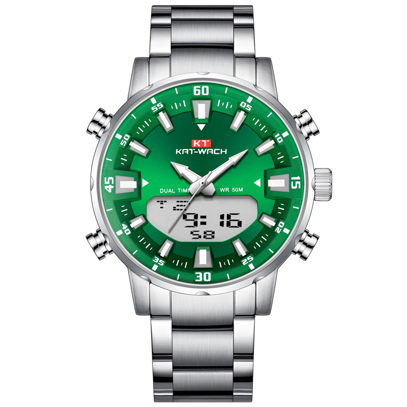 Dual Movement Luminous Large Dial Watch