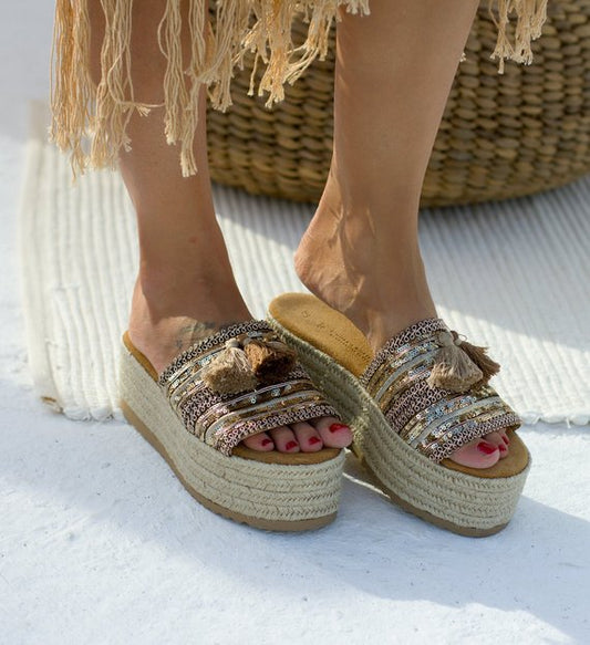 Nyt produkt Tyk bund Flad bund Udhulet slid Sandaler og hjemmesko Kvinder