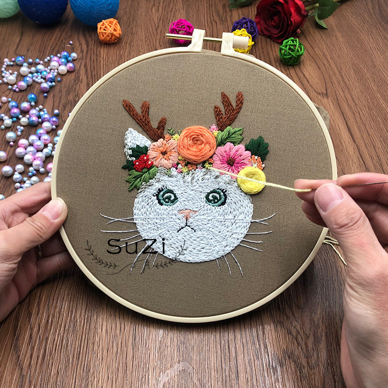 Diy Fabric Embroidery Material Package