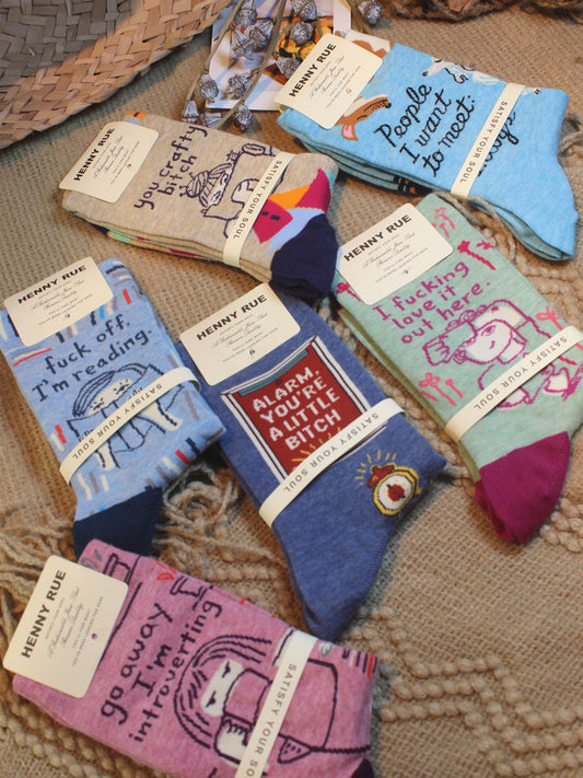 Female Cartoon Tube Cotton Calf Socks