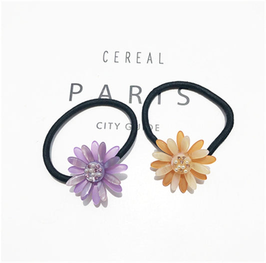 All-match Flower Rubber Band Sun Flower Head Rope Hair Accessory