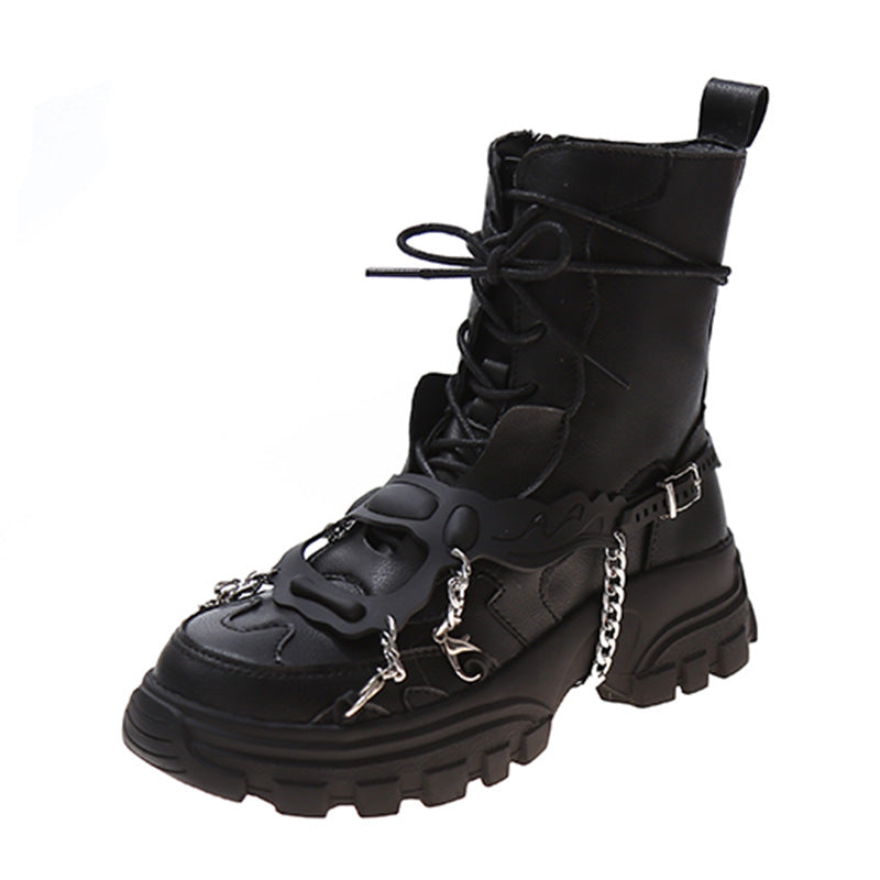 All-Match Thick-Soled Mid-Tube Short Boots