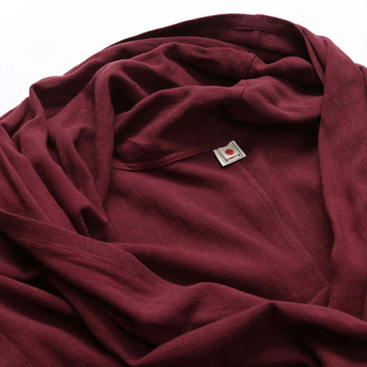 Set Of Loose Ethnic Linen Long Cloak