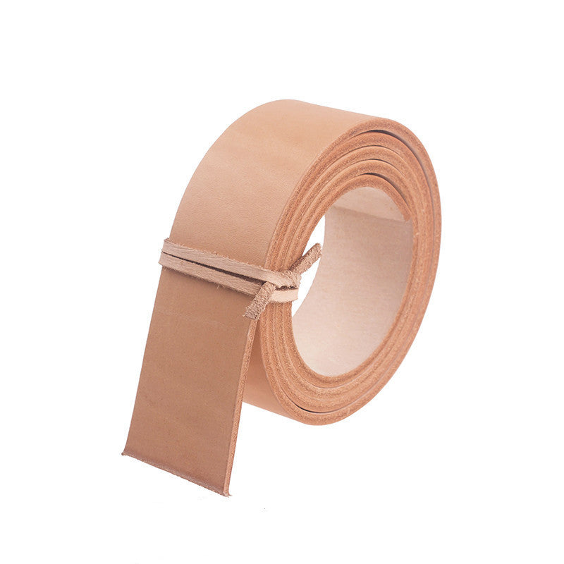 Raw Color Vegetable Tanned Leather Belt Semi-Finished Products
