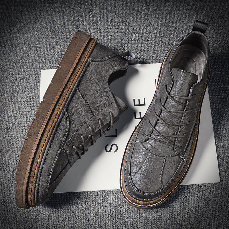 Men's Retro Fashion British Casual Leather Shoes