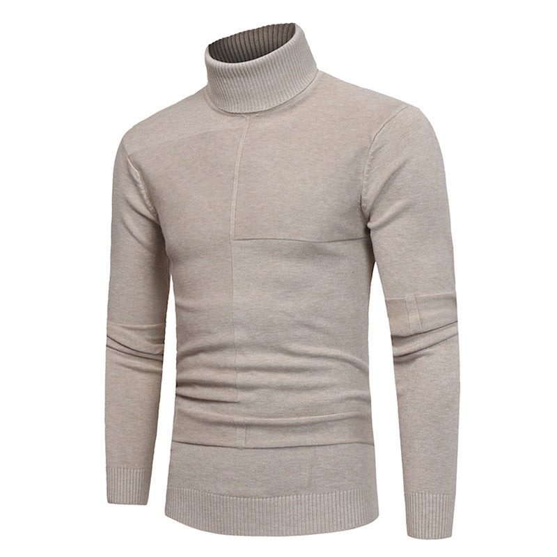 High Lapel Sweater Bottoming Shirt Slim Fit
