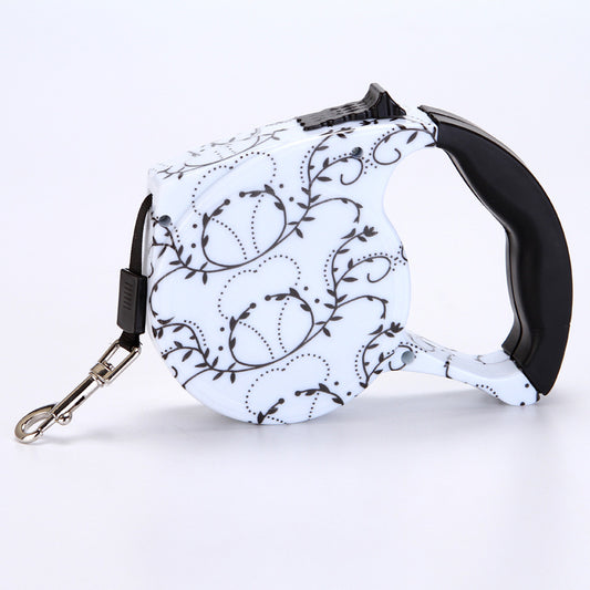 Automatic Cute Dog Walker Traction Rope Flat Rope Traction Device Dog Rope Multicolor