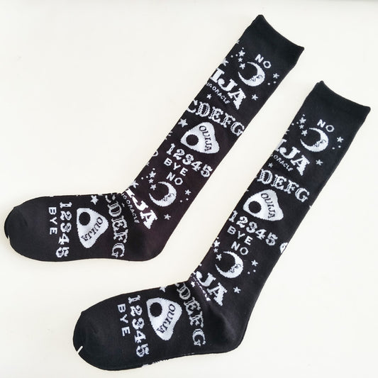 European And American Sun Letters Mid-Tube Kknee-LengthWomen's Socks