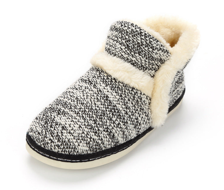 Lovers Woolen Warm Floor Thick Cotton Shoes