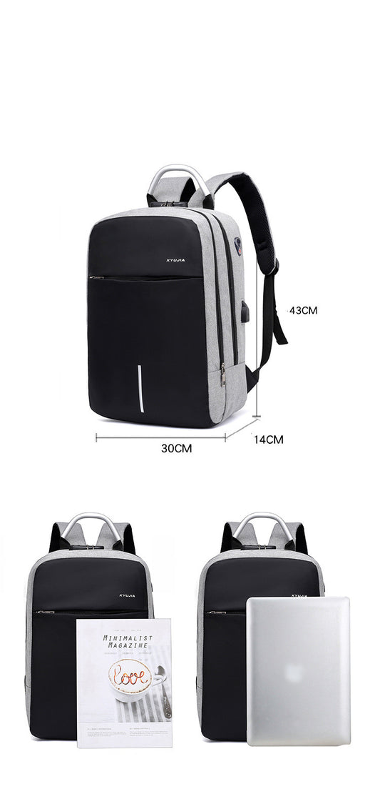 Trendy Schoolbag British Business Backpack Men's Casual Outdoor