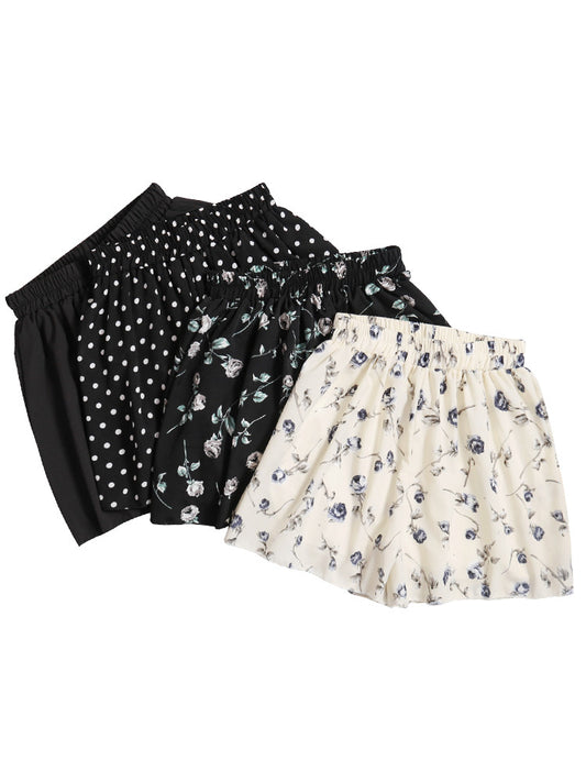 Chiffon Hakama Loose And Thin Culottes Casual High Waist Drape Thin Section Wide Legs