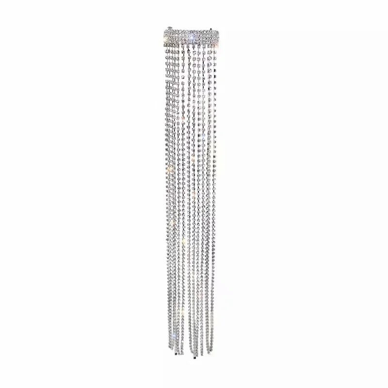 Women's Hair Accessories With Full Diamond Tassels
