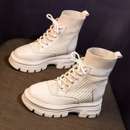 Autumn Shoes Increase Thin And Thin Short Boots