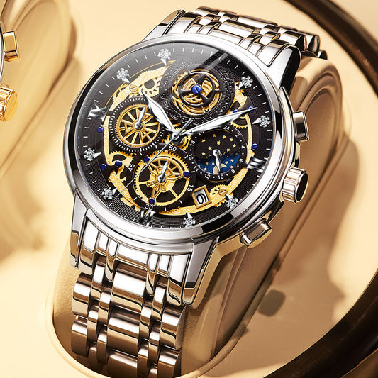 Men's Watch Swiss Personality Waterproof Cross-Border Quartz Watch