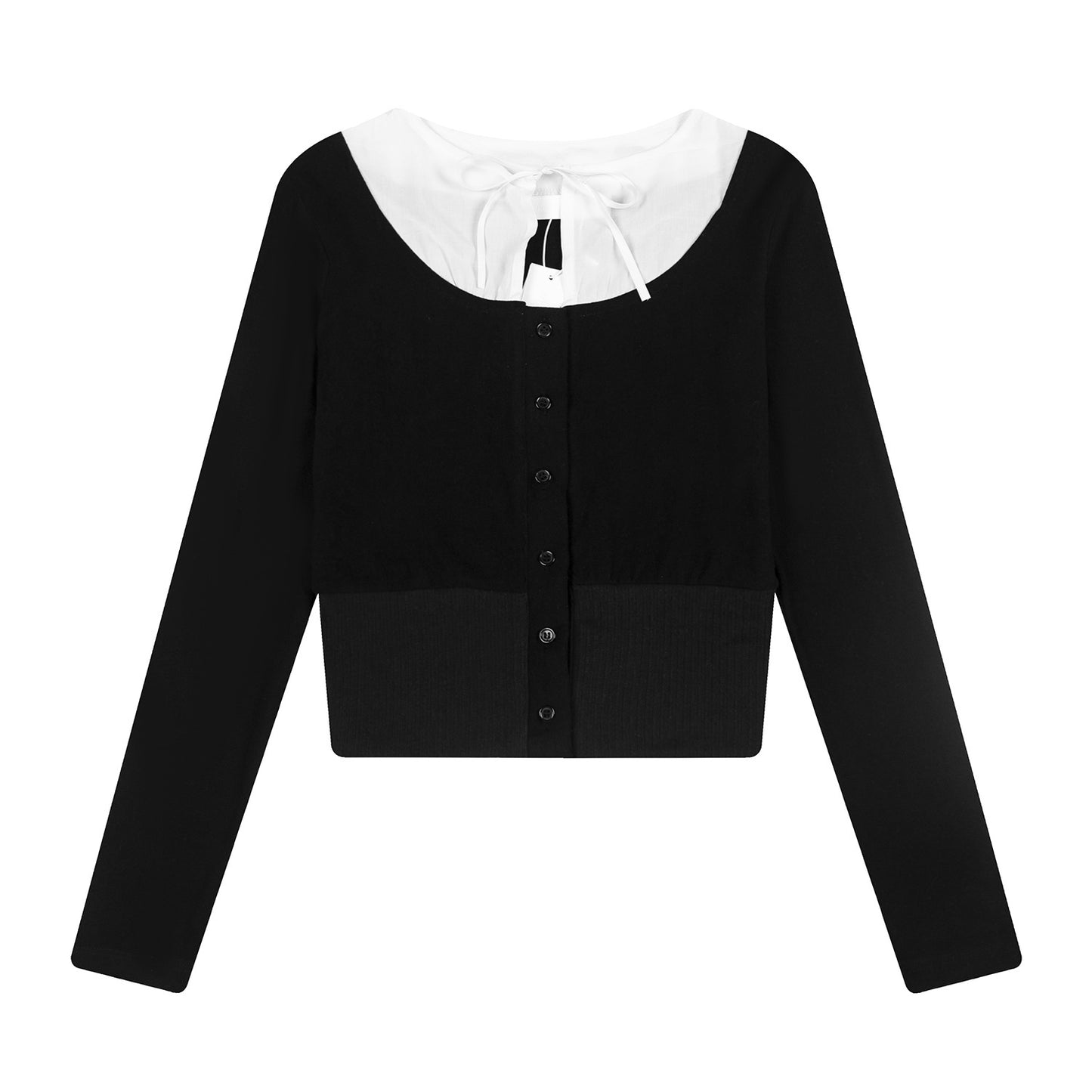 Women's Fashion Ruffled Slim-fit Long-sleeve T-shirt
