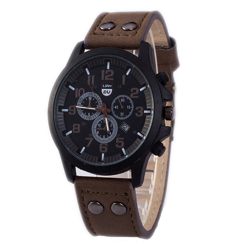 Leisure Sports Three-EyeDigitalScale Quartz Watch