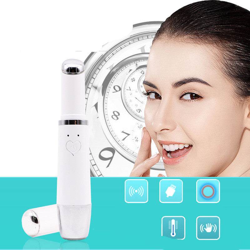 USB Eye Beauty Instrument, Eye Massage Pen, Multi-Function Beauty Lip Instrument, Vibration Hot Compress Import Instrument, Color Light Lifting Instrument