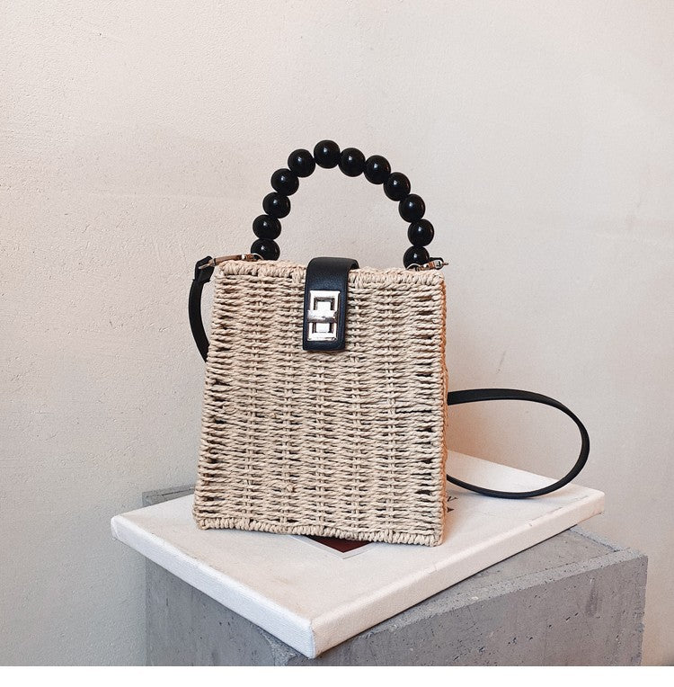 Popular New Fashion Woven Hand-Held Western Style One-Shoulder Diagonal Bag