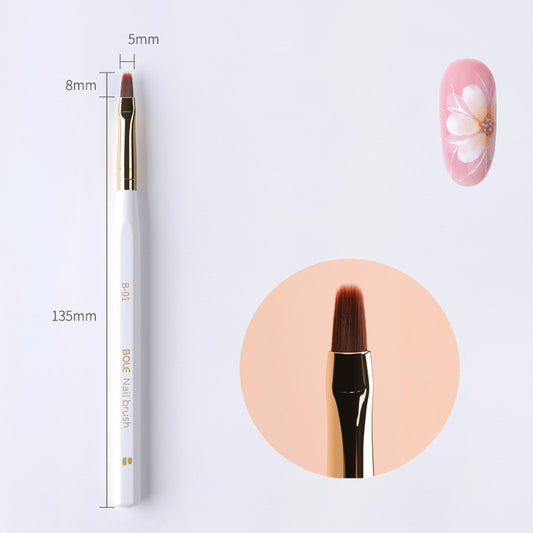 Bole Nail Pen Set Pull Line Pen Gradient Pen Stamping Pen Nail Fan Pen Smudge Painting Pen Phototherapy Brush