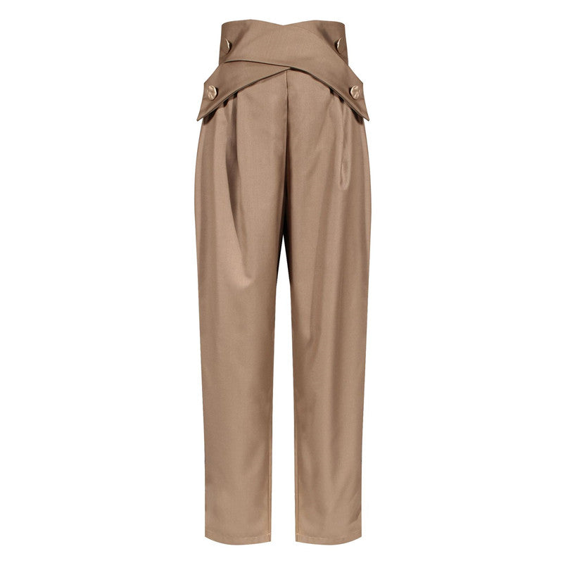 High Waist Slim Casual Wide Leg Shorts