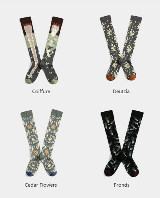 Net Red Socks Street Skateboard Sesame Jacquard European Style
