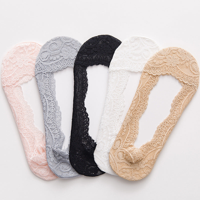 Korea Cute Japanese Invisible Silicone Non-Slip Socks