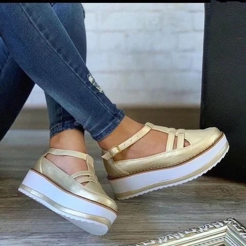 Sandals Women's Breathable Sponge Cake Platform Casual Shoes