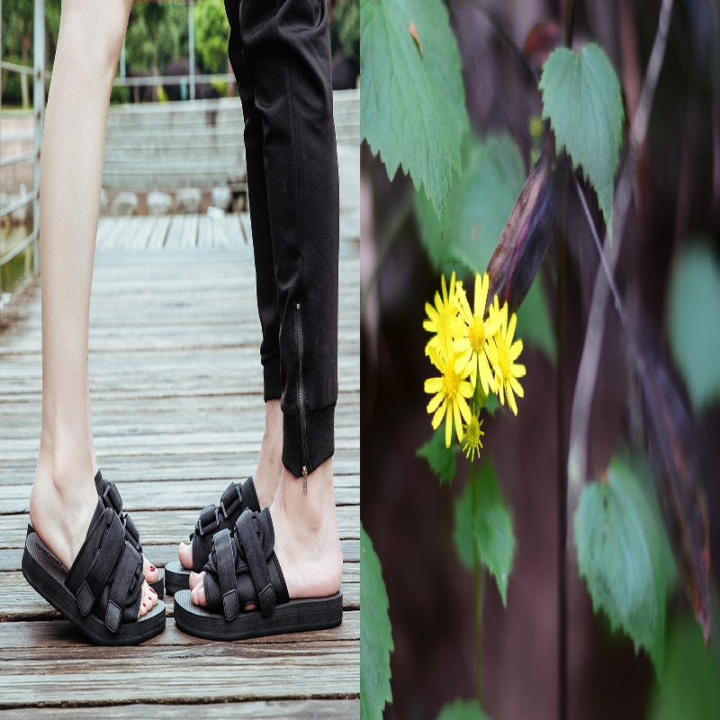 Suitable For Men's Flip Flops Korean Men's And Women's Slippers Couple Beach Shoes Sandals