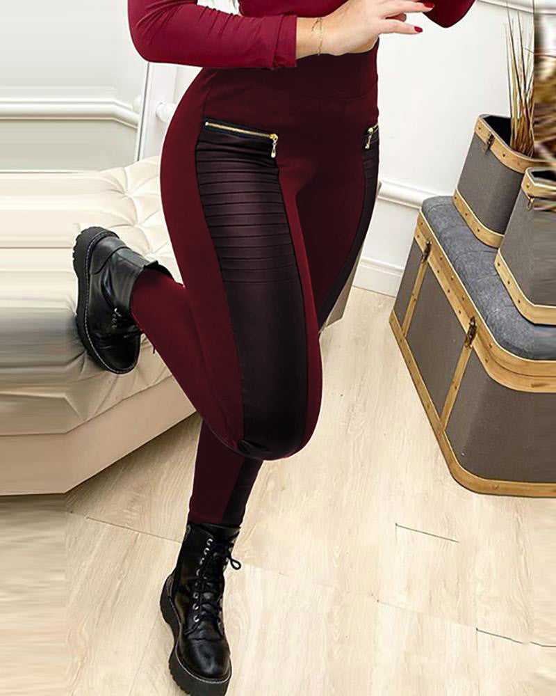 European And American Women's New Black Trousers