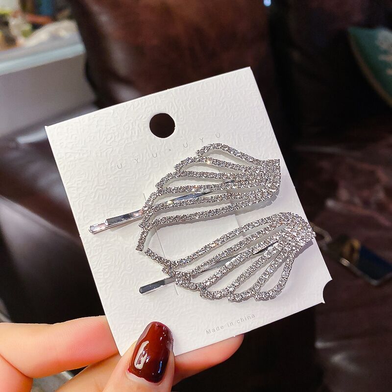 Wings Rhinestone Hairpin Side Girl Headdress