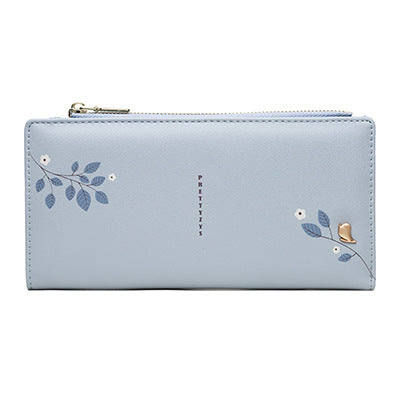 Printing Zipper Folding Wallet, Multi-Card Position PU Student Wallet, Wallet