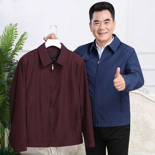 Spring and Autumn Thin Middle-aged Men's Casual Jacket