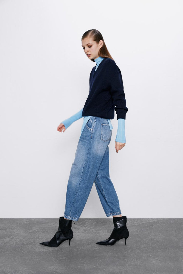 Casual Design Slim-Fit Ripped All-Match Jeans