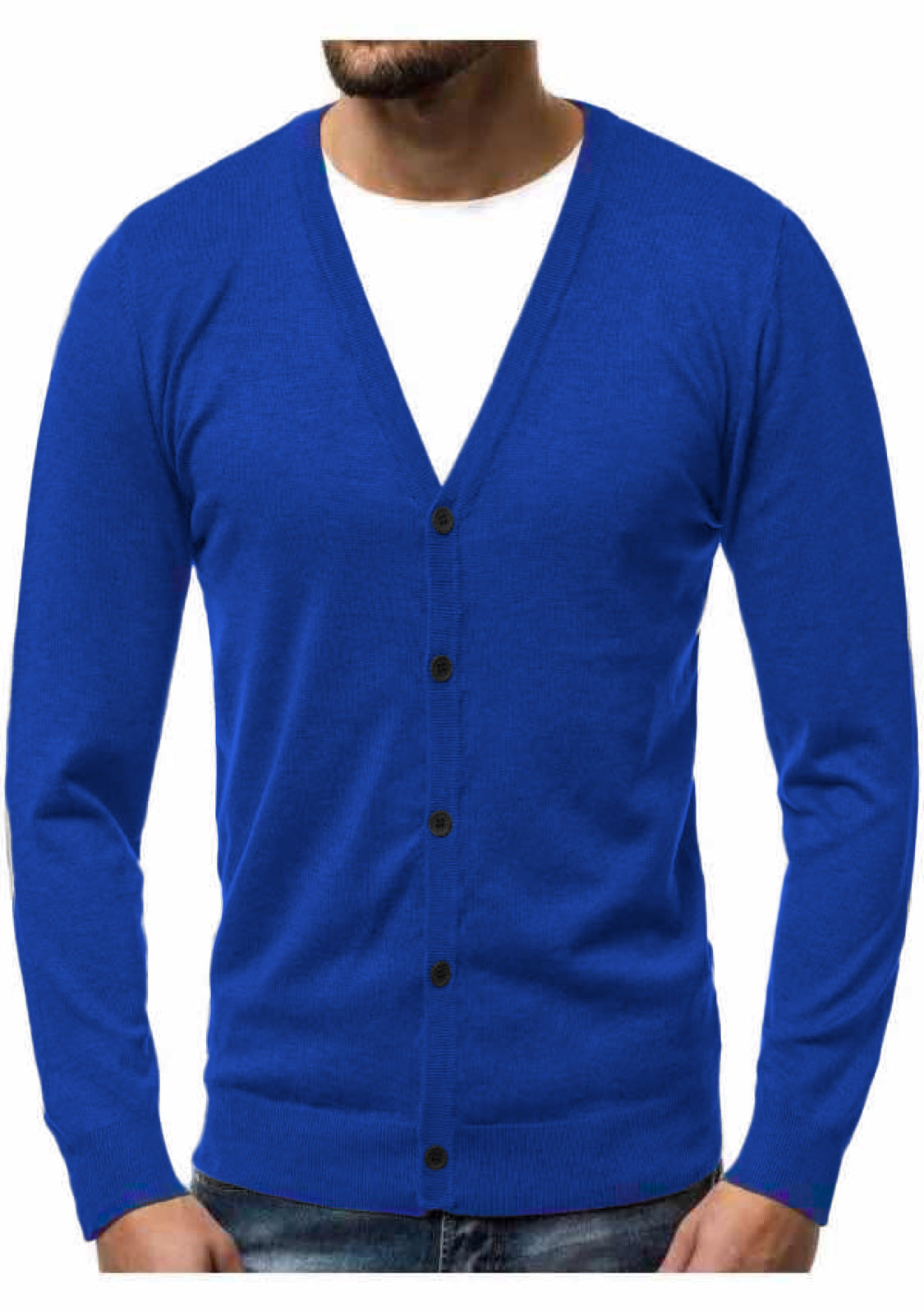 Men's Loose V-Neck Fashion Casual Sweater
