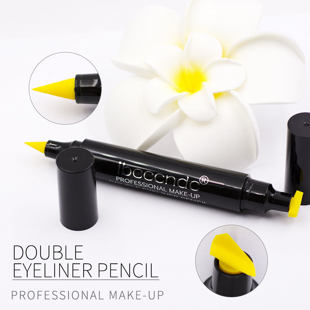 Two-Color Makeup Double-Headed Eyeliner Stamp Pen