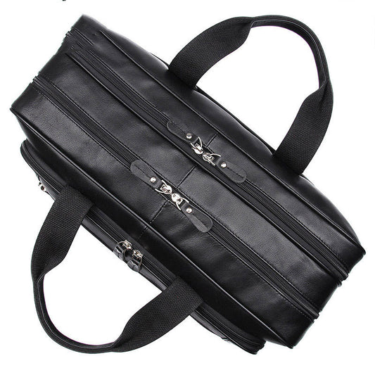 Leather Business Men's Large Handbag