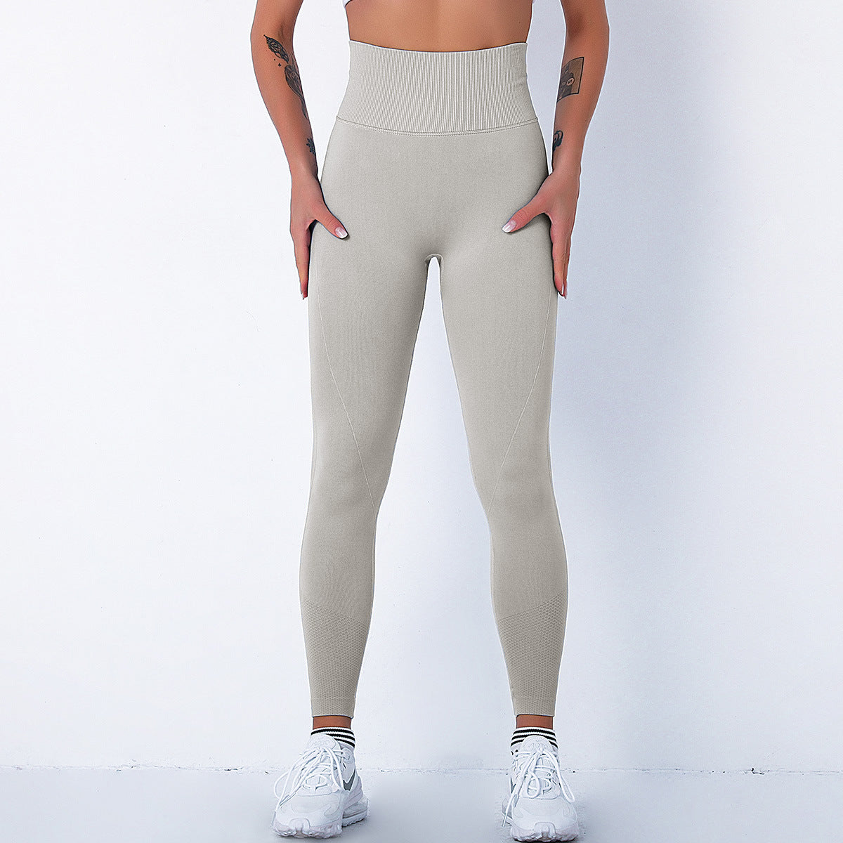 Peach Hip Shaping Running Sports Leggings