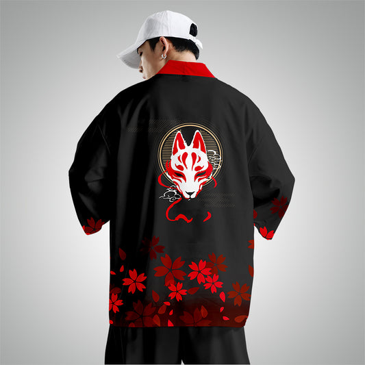 Male Fox Onmyoji Taoist Robe Suit