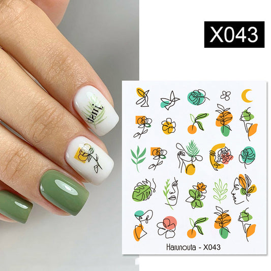 Fruit Animal Butterfly Flower Nail Sticker