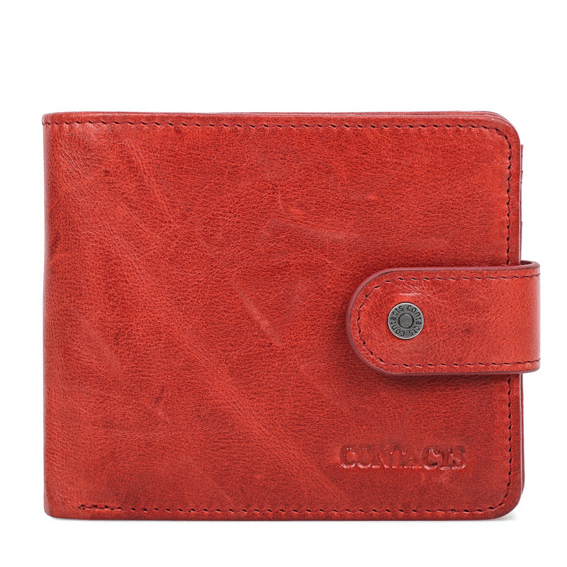 Crazy Horse Cowhide Multi-Purpose Men's Wallet