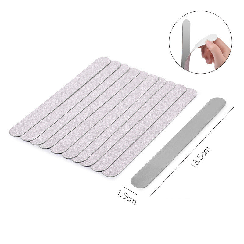 Nail Tools, Nail Rubbing Strip, Gray Surface Sanding Strip Combination, Strap Adhesive With Patch