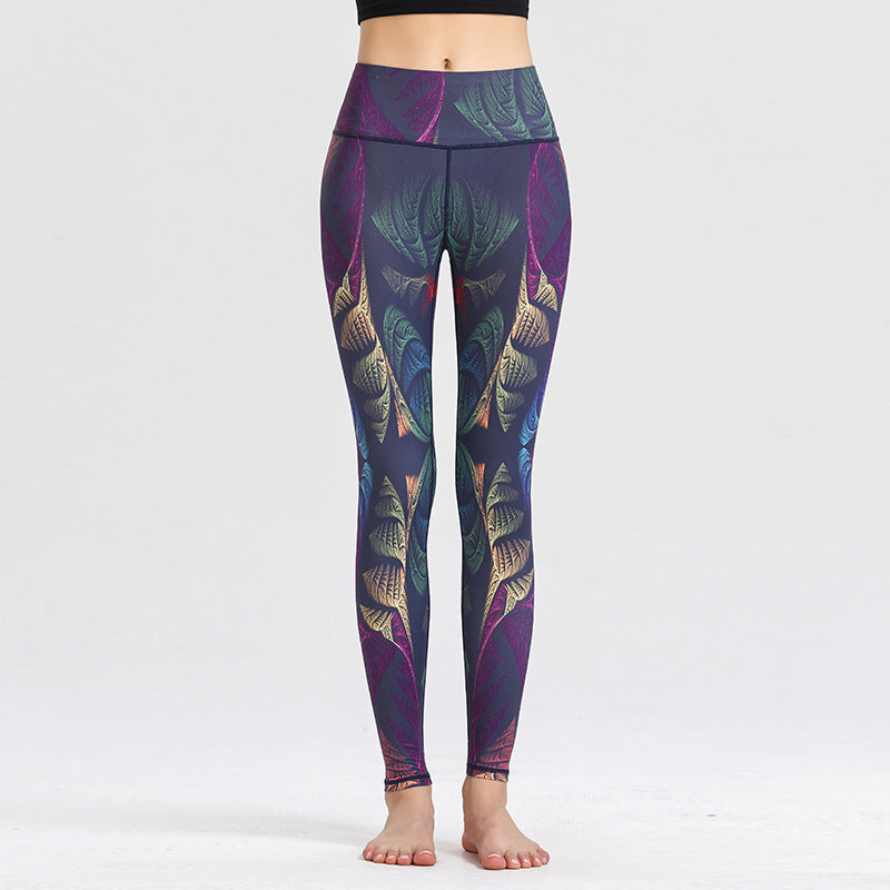 Printed Yoga Pants Women's Tight High Waist