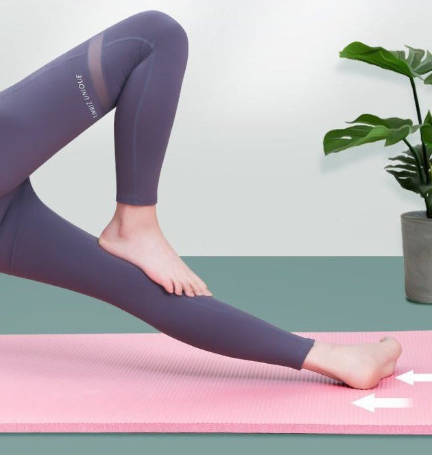Yogamåtte fortykket skridsikker træningsmåtte til mænd og kvinder begyndere voksne udvidet vægttab hjem enkeltmåtte