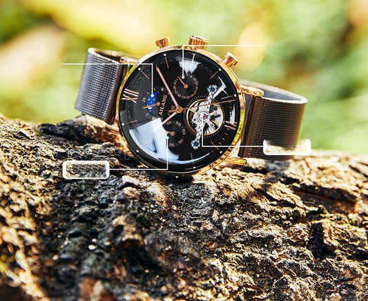 Multi Function Automatic Mechanical Watch Men''s Watch